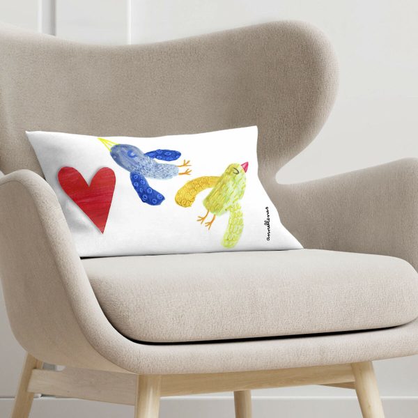 Cushion cover Decolores Volant Multicolour 30 x 50 cm For Cheap