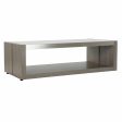 Centre Table DKD Home Decor Crystal Aluminium Oak Tempered Glass (120 x 60 x 37,5 cm) Fashion