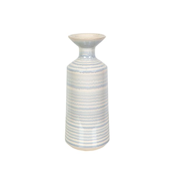 Vase Romimex Blue White Ceramic 16 x 40 x 16 cm Sale