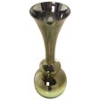 Vase Alexandra House Living Green Transparent Crystal 24 x 24 x 65 cm Online Hot Sale