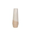 Vase Romimex White Beige Ceramic 15 x 45 x 15 cm For Discount