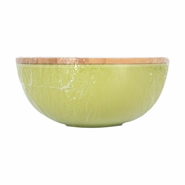 Bowl Percutti Melamin Brown Green 18,9 x 18,9 x 8,5 cm Bamboo (4 Units) For Discount