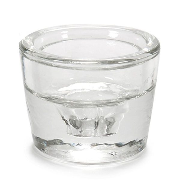 Candleholder Transparent Glass 6 x 4,3 x 6 cm (12 Units) Fashion