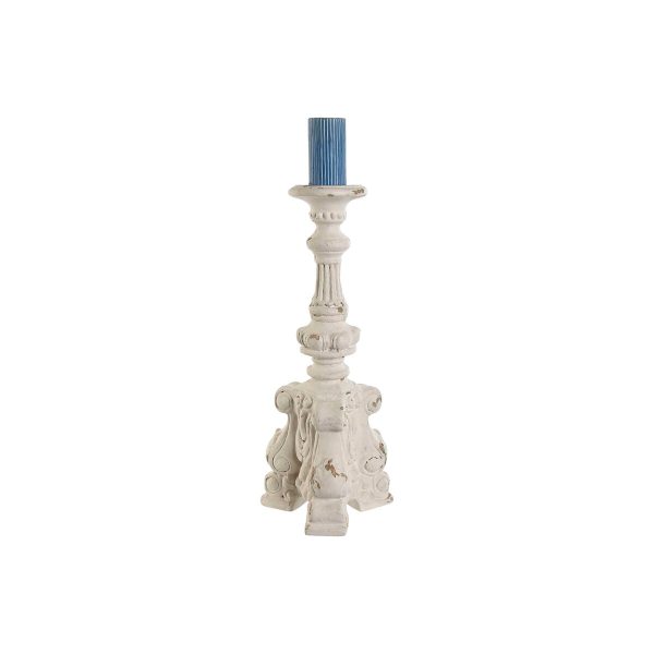 Candleholder Home ESPRIT White Resin 25 x 23 x 61 cm For Discount