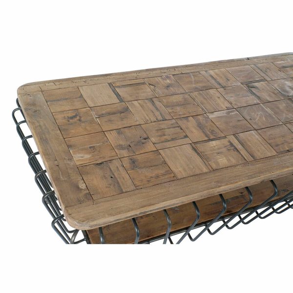 Centre Table DKD Home Decor Metal Pinewood (125 x 64 x 51 cm) on Sale