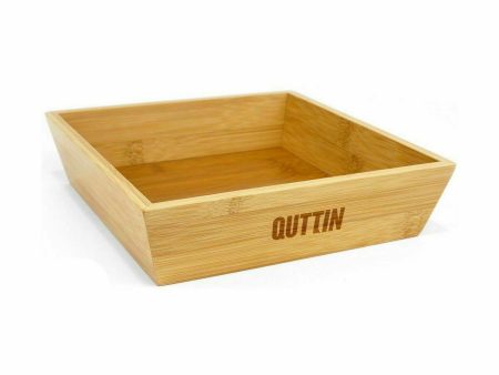 Bowl Quttin Brown Bamboo 20 x 20 x 5 cm (12 Units) on Sale