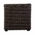 Planter Alexandra House Living Brown Iron Rattan Plastic 18 x 18 x 48 cm Online Sale