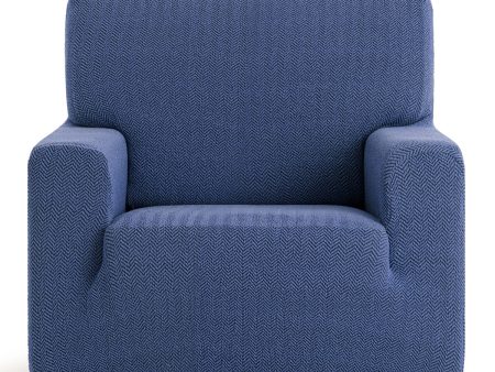 Armchair slipcovers Eysa JAZ Blue 70 x 120 x 130 cm Online now