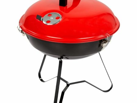 Barbecue Portable Aktive Enamelled Metal Ø 36 cm 36 x 44 x 36 cm (4 Units) Red on Sale