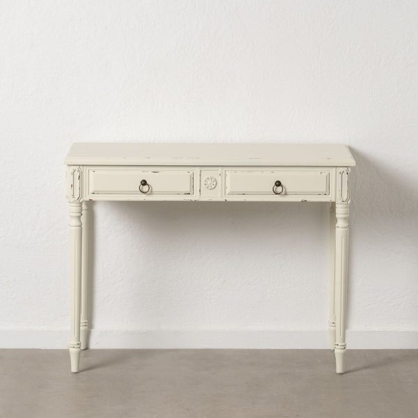 Console White Fir wood MDF Wood 100 x 45 x 76 cm on Sale