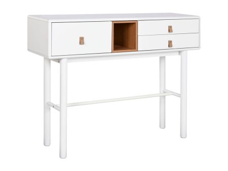 Console Home ESPRIT Yellow White MDF Wood 120 x 35 x 90 cm Discount