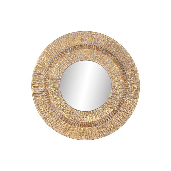 Wall mirror Home ESPRIT Golden Metal Crystal Modern 78 x 4,5 x 78 cm Fashion