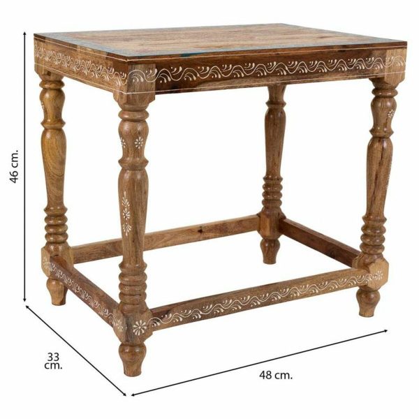 Centre Table Alexandra House Living Multicolour Mango wood 33 x 46 x 48 cm Fashion