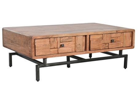 Centre Table Home ESPRIT Natural Metal Acacia 115 x 70 x 40 cm Sale