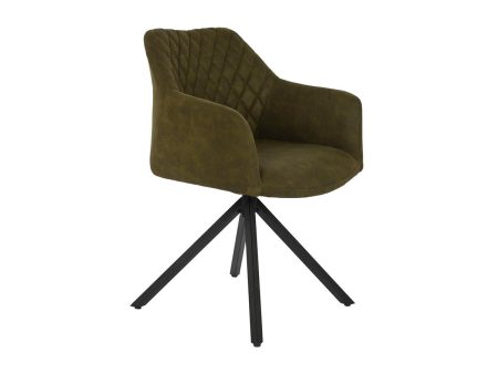 Chair DKD Home Decor Black Green 55 x 58 x 83 cm on Sale