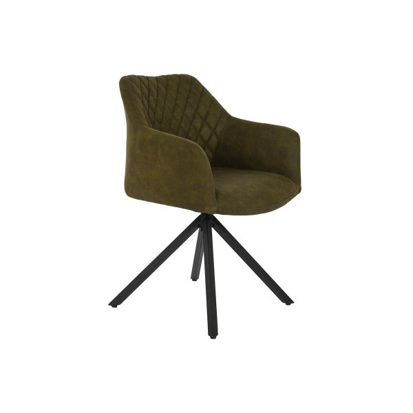 Chair DKD Home Decor Black Green 55 x 58 x 83 cm on Sale