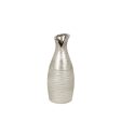 Vase Romimex Silver Ceramic 11 x 27 x 11 cm Cheap