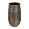 Planter Metallic Ceramic 31 x 31 x 51 cm Online Hot Sale