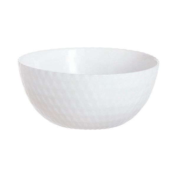 Bowl Luminarc Pampille Blanco White Glass 13 cm (24 Units) For Sale