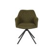 Chair DKD Home Decor Black Green 55 x 58 x 83 cm on Sale