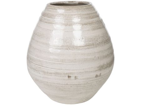 Vase Romimex Beige Terracotta 23 x 25 x 23 cm For Discount