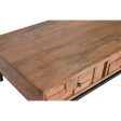 Centre Table Home ESPRIT Natural Metal Acacia 115 x 70 x 40 cm Sale