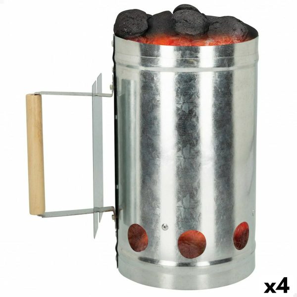 Barbecue Portable Aktive 16 x 27,5 x 16 cm (4 Units) Supply