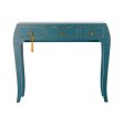 Console DKD Home Decor Fir Blue MDF Wood 96 x 26 x 80 cm Online Hot Sale