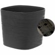 Planter Garden ID Respect Black 20 x 20 cm Hot on Sale