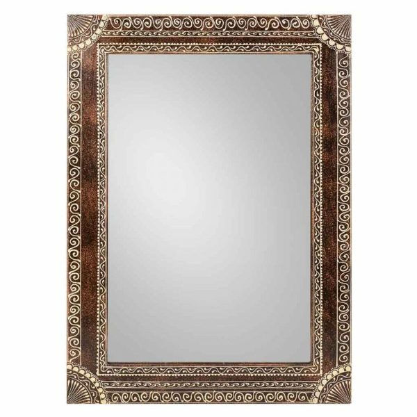 Wall mirror Alexandra House Living 1 x 57 x 42 cm Rectangular Sale