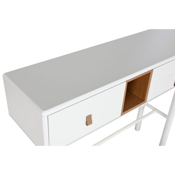 Console Home ESPRIT Yellow White MDF Wood 120 x 35 x 90 cm Discount