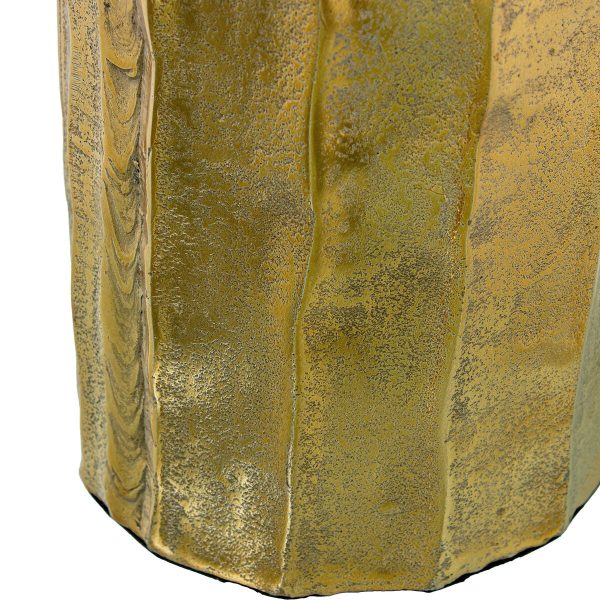 Vase Alexandra House Living Golden Aluminium 14 x 13 x 36 cm Discount