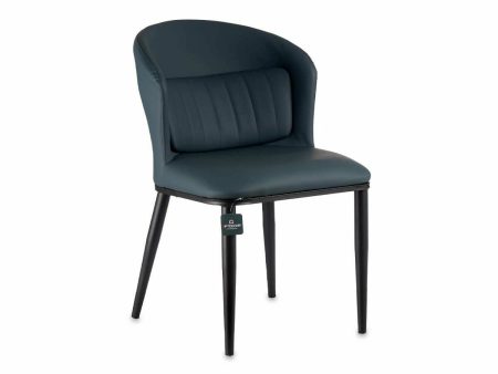 Armchair Circular Blue Black Steel 51 x 83,5 x 54 cm (2 Units) Cheap