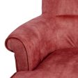 Armchair 77 x 64 x 88 cm Synthetic Fabric Wood Dark Red Online now