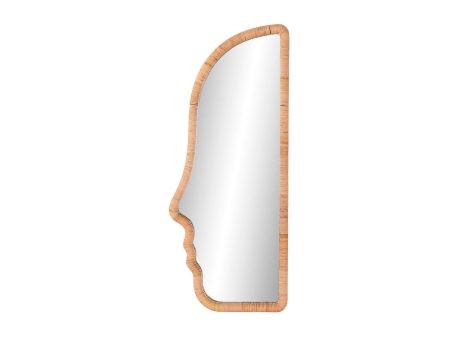 Wall mirror Home ESPRIT Natural Modern Scandi 50 x 4 x 120 cm Discount