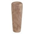 Vase Natural Paolownia wood 26 x 26 x 68 cm Supply