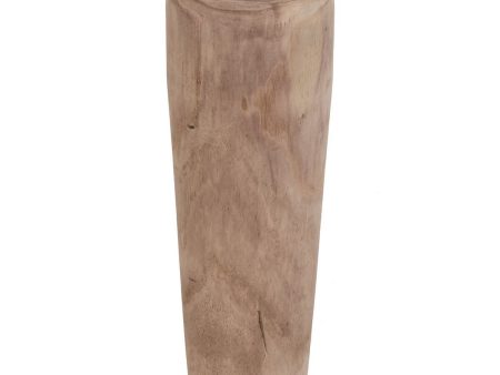 Vase Natural Paolownia wood 26 x 26 x 68 cm Supply