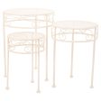 Flower Pot Stand Alexandra House Living White Metal Iron 30 x 120 x 30 cm Cheap