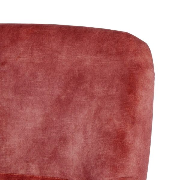 Armchair 77 x 64 x 88 cm Synthetic Fabric Wood Dark Red Online now