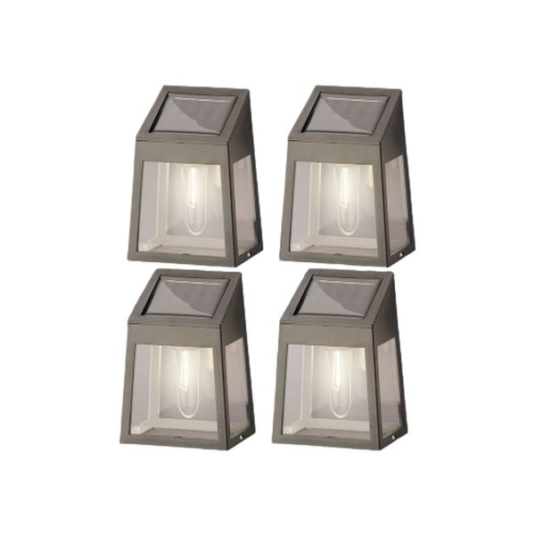 Wall Light Lumineo 898174 Solar LED Light 4 Units 5 Lm Hot on Sale