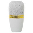 Vase Alexandra House Living White Silver Ceramic 15 x 30 cm Hot on Sale