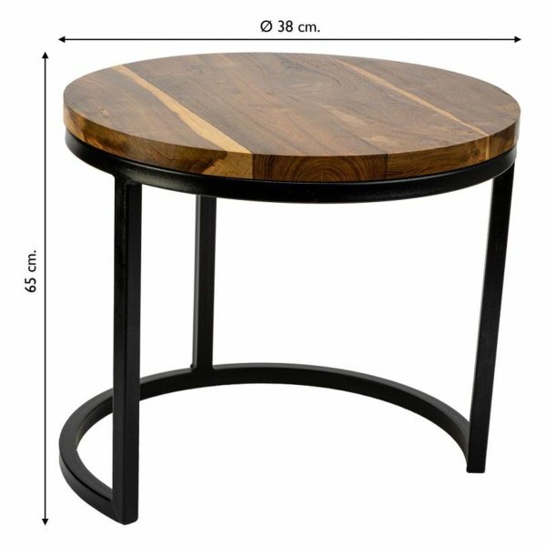 Centre Table Alexandra House Living Brown Iron Mango wood 38 x 65 x 38 cm Discount