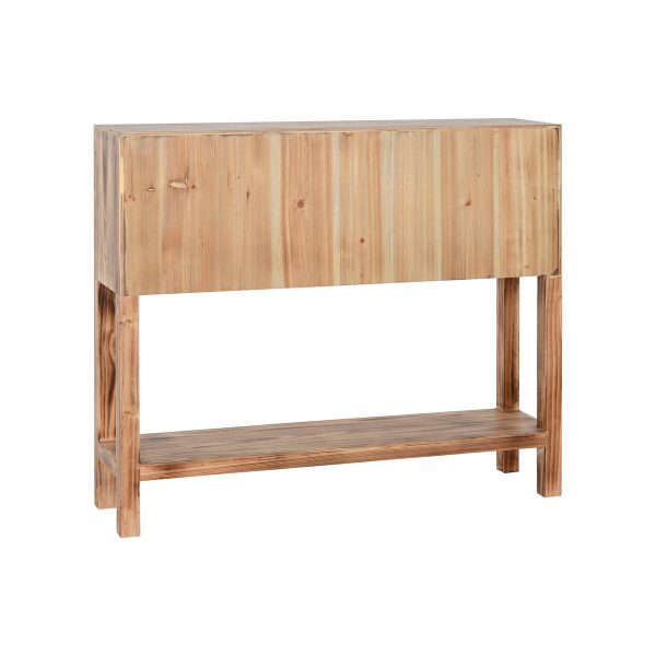 Console Home ESPRIT Black Fir MDF Wood 96 x 24 x 79 cm Hot on Sale