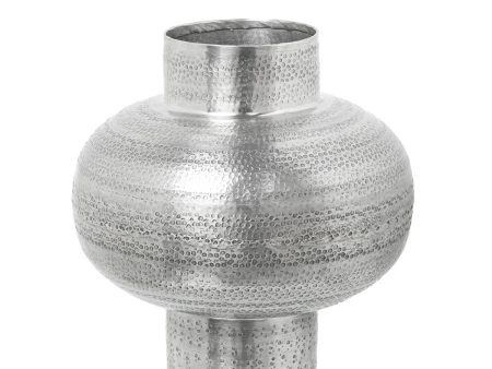 Vase Alexandra House Living Silver Metal Aged finish 25 x 25 x 27 cm For Sale