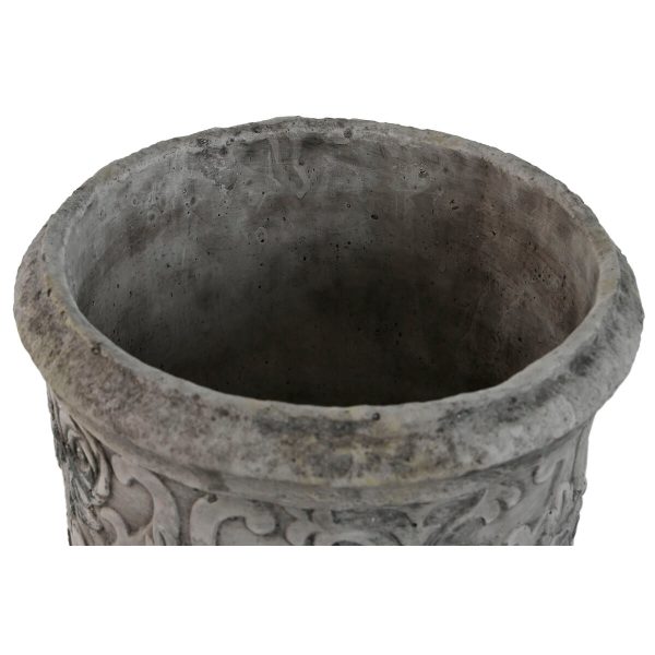 Planter Home ESPRIT White Grey Cement 22 x 22 x 29 cm For Sale