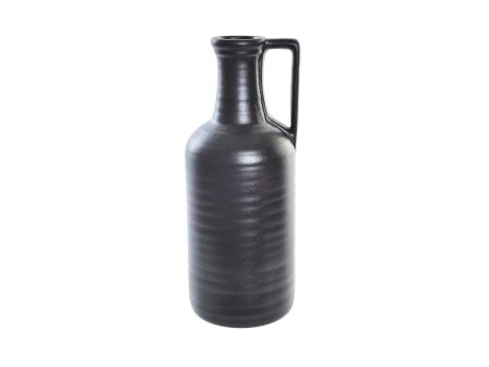 Vase DKD Home Decor Black Porcelain Modern 13 x 13 x 32 cm For Discount