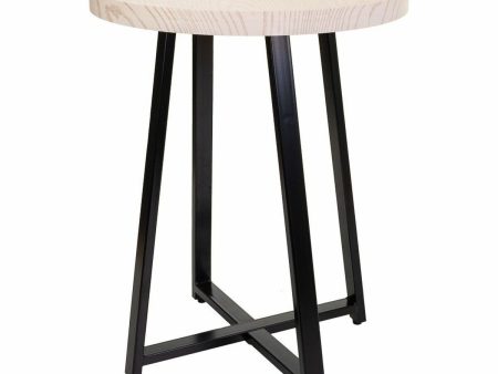 Centre Table Alexandra House Living White Iron MDF Wood 45 x 57 x 45 cm For Cheap