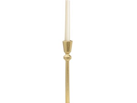 Candleholder Romimex Golden Resin 8 x 28 x 8 cm Online Sale