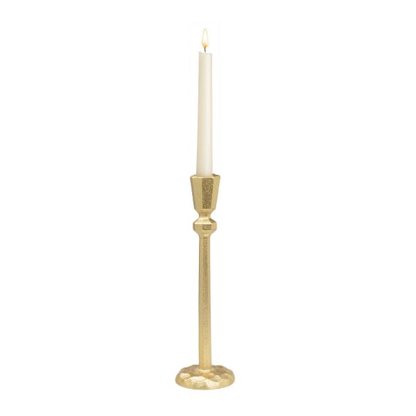 Candleholder Romimex Golden Resin 8 x 28 x 8 cm Online Sale