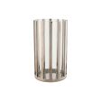 Candleholder Home ESPRIT Silver Crystal Steel 12 x 12 x 20 cm For Discount